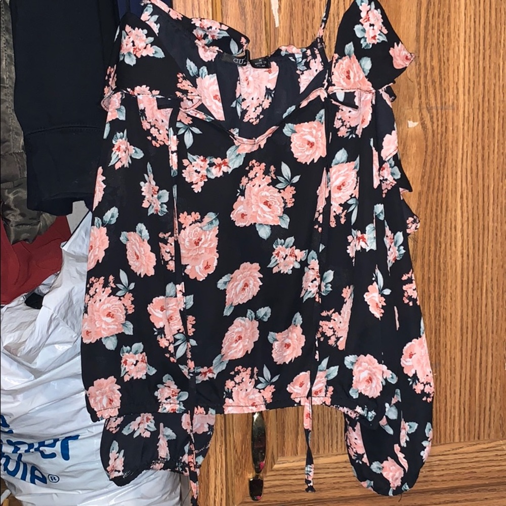 Off the shoulder frop top